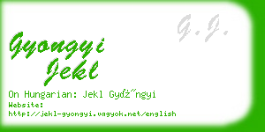 gyongyi jekl business card